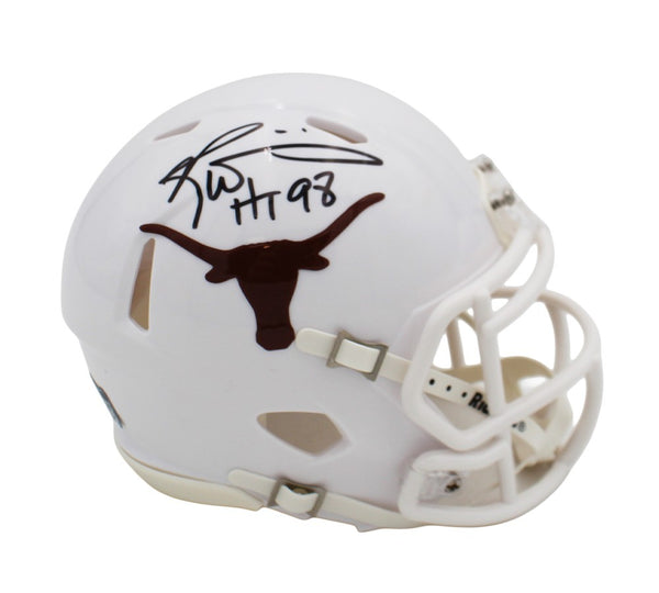 Ricky Williams Signed Texas Longhorns Speed NCAA Mini Helmet with "HT 98" Inscr.