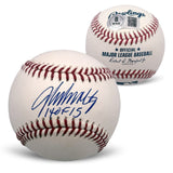 John Smoltz Autographed Atlanta Braves Baseball HOF 15 With UV Case Beckett