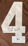 Deshaun Watson Cleveland Signed Brown Football Jersey BAS