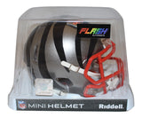 Ja'Marr Chase Autographed Cincinnati Bengals Flash Mini Helmet Beckett 34891