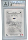 Ray Lewis Autographed 2011 Topps Legends #127 Trading Card Beckett 53031