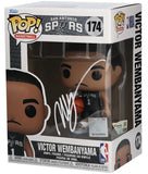 Victor Wembanyama Autographed Spurs NBA Funko POP! #174 Figurine Fanatics