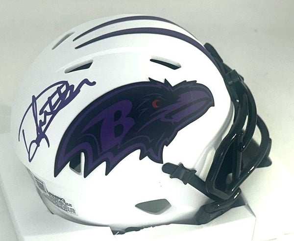 Ravens DERRICK HENRY Signed Riddell LUNAR Speed Mini Helmet AUTO - BAS