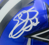 Emmitt Smith HOF Signed/Auto Cowboys Flash Mini Football Helmet Beckett 166139