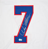 Doug Flutie Autographed White Pro Style Jersey-Beckett W Hologram *Silver