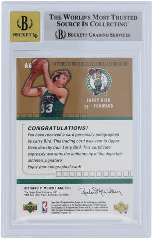 Autographed Larry Bird Celtics Jersey Fanatics Authentic COA Item#13439647