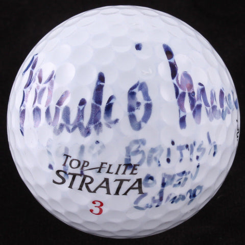 Mark O'Meara Signed Strata 3 Golf Ball Inscd "1998 British Open Champ" (JSA COA)