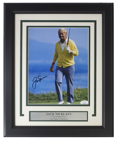 Jack Nicklaus Signed Framed 8x10 Golf Photo JSA