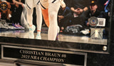 Christian Braun Autographed Denver Nuggets 8x10 Photo w/Plaque - Beckett COA
