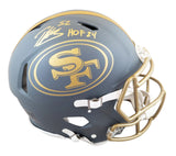 49ers Patrick Willis "HOF 24" Signed Slate F/S Speed Proline Helmet BAS Witness
