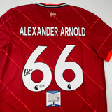Autographed/Signed Trent Alexander Arnold Liverpool Red Jersey Beckett BAS COA