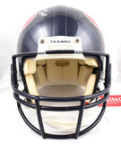 JJ Watt Autographed Houston Texans F/S Authentic Helmet w/ Stats -Beckett W Holo
