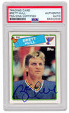 Brett Hull Autographed St Louis Blues 1988 Topps Rookie Card #66 - (PSA)