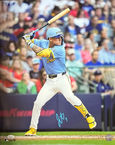 Brewers Infielder JOEY ORTIZ Signed 16x20 Photo #3 AUTO - JSA