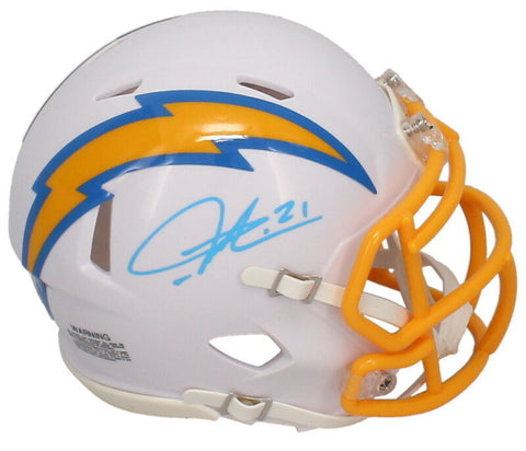LaDainian Tomlinson Autographed San Diego Chargers Mini Speed Helmet Beckett