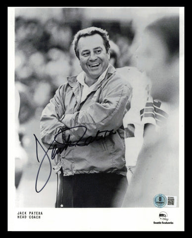 Jack Patera Autographed Signed 8x10 Photo Seahawks 1st Coach Beckett QR #BS36862