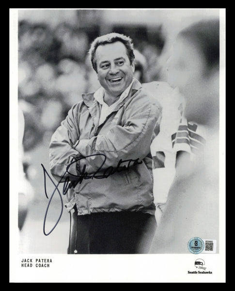 Jack Patera Autographed Signed 8x10 Photo Seahawks 1st Coach Beckett QR #BS36862
