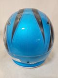 CHUBA HUBBARD SIGNED CAROLINA PANTHERS F/S FLASH SPEED REP HELMET BECKETT QR