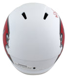 Buccaneers Keyshawn Johnson Signed Flat White Full Size Speed Rep Helmet JSA Wit