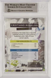 Cristiano Ronaldo & Pele Signed 2021 Topps Now Goal Record - BGS 10 Autograph