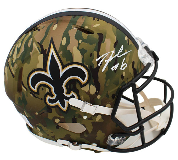 Tyler Shough Signed New Orleans Saints Speed Authentic Camo NFL Helmet