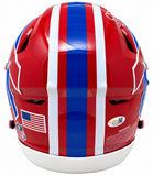 Jim Kelly Thomas Reed Signed Bills FS T/B Authentic SpeedFlex Helmet JSA QR