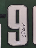 FRAMED PHILADELPHIA EAGLES JORDAN DAVIS AUTOGRAPHED SIGNED JERSEY JSA COA