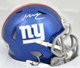 Abdul Carter Autographed New York Giants Speed Mini Helmet - Beckett Holo