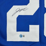Autographed/Signed Jonathan Taylor Indianapolis Blue Jersey JSA COA