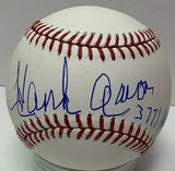 Braves HENRY HANK AARON Signed Official MLB Baseball #1 AUTO w/ "3771 Hits" JSA