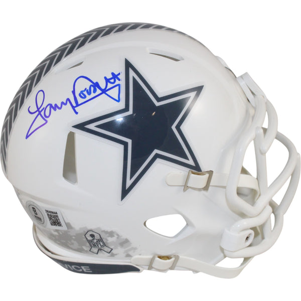Tony Dorsett Autographed Dallas Cowboys 24 STS Mini Helmet Beckett Witness 49217