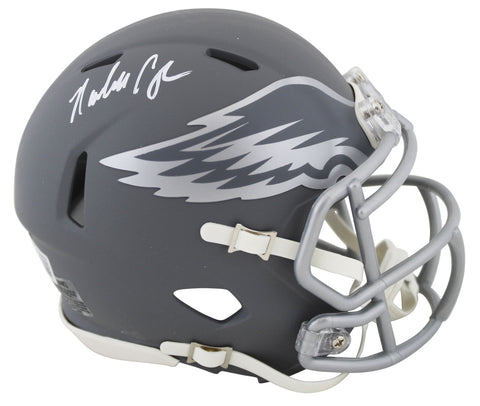 Eagles Randall Cunningham Authentic Signed Slate Speed Mini Helmet BAS Witnessed