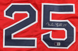 Mike Lowell Signed Boston Red Sox Jersey (Beckett) 2007 World Series Champ & MVP