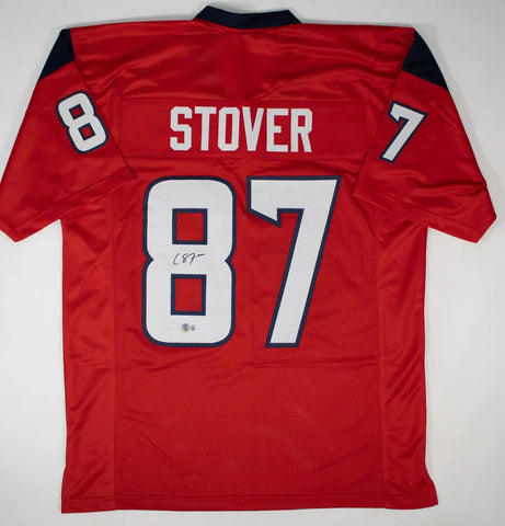 Cade Stover Signed Houston Texans Jersey (Beckett) Ex-Ohio State Buckeyes TE