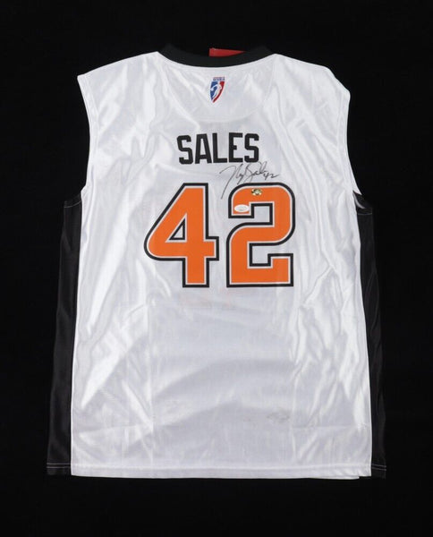 Nykesha Sales Signed Orlando Miracle Basketball Jersey (JSA) 8x WNBA All-Star