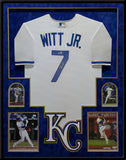 SUEDE FRAMED KANSAS CITY ROYALS BOBBY WITT JR. SIGNED JERSEY BECKETT HOLO