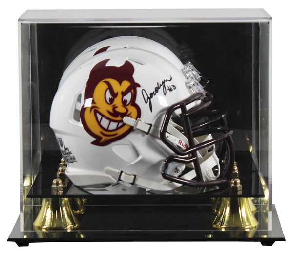 Arizona State Jordyn Tyson Signed White Speed Mini Helmet W/ Case BAS Witnessed