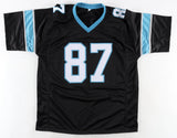 Muhsin Muhammad Signed Panthers Jersey (Beckett) Carolina 1996 2nd Round Pck W.R