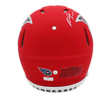 Rashaan Evans Signed Titans Speed Authentic AMP NFL Helmet with Inscription