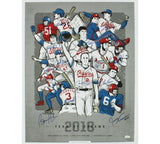 Rickey Henderson, Ripken Jr, Smith Signed Unframed 2018 Team of Dreams Poster