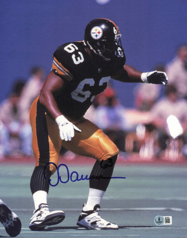 Dermontti Dawson Autographed 11x14 Photo Pittsburgh Steelers Beckett QR #BS30527