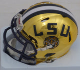 JARVIS LANDRY AUTOGRAPHED LSU CHROME GOLD SPEED MINI HELMET BECKETT 152102