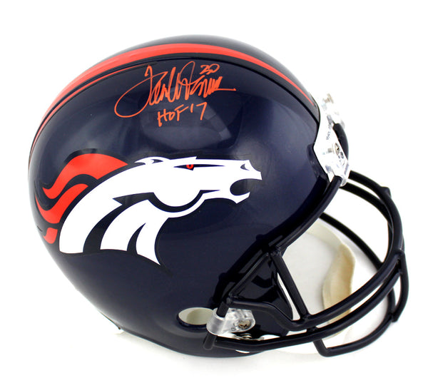 Terrell Davis Signed Denver Broncos Full Size NFL Helmet with "HOF 17" Insc