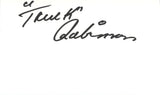 Truck Robinson Autographed New York Knicks Index Card Beckett 45275