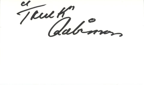 Truck Robinson Autographed New York Knicks Index Card Beckett 45275
