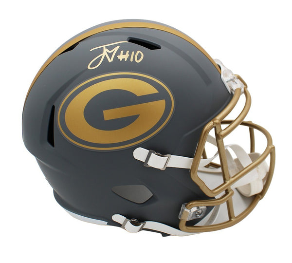 Jordan Love Signed Green Bay Packers Speed Full Size Slate NFL Helmet