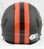Quinshon Judkins Signed Cleveland Browns Alt Speed Mini Helmet - Beckett W Holo