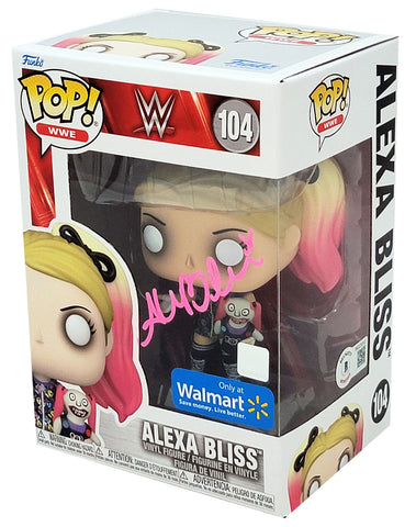ALEXA BLISS AUTOGRAPHED FUNKO POP #104 VINYL FIGURINE BECKETT BAS WITNESS 208704