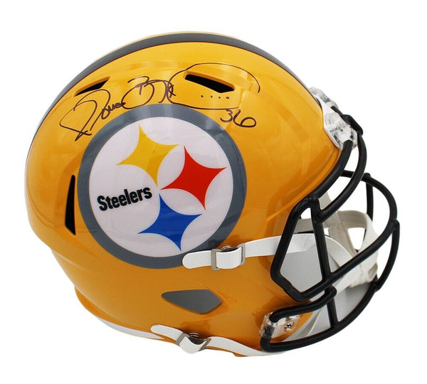 Jerome Bettis Signed Pittsburgh Steelers Speed Full Size Alt Yellow NFL Helmet