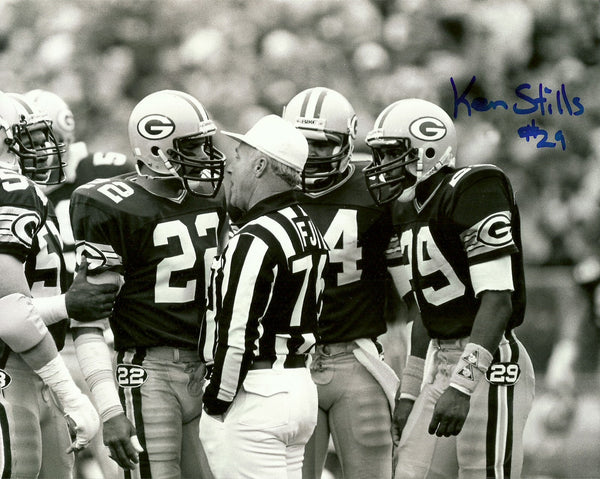 Green Bay Packers Safety KEN STILLS SR. Signed 8x10 Photo #4 AUTO